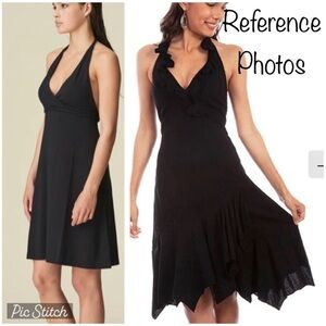 BCBGMaxAzria Twist Bow Halter Dress